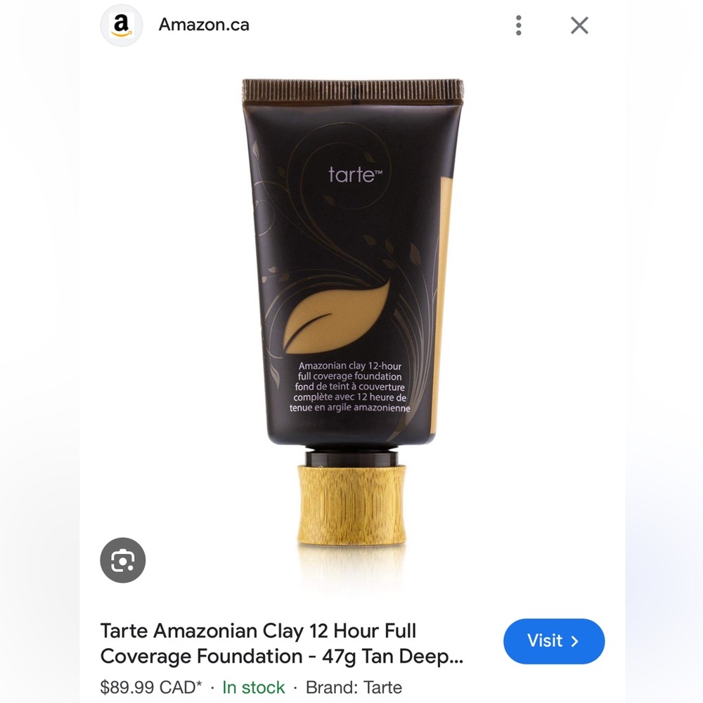Brand new Foundation Tan Sand color Tarte high performance Amazonian  sealed